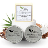 Liv Nature shampoing-barre et conditionneur – ensemble pratique avec étui voyage.