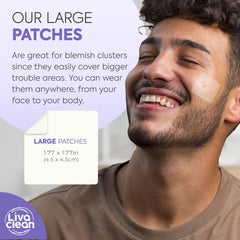 Application rapide et facile du patch LivaClean.