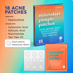 Pansement LivaClean pour bouton d'acné, discret sur le visage.