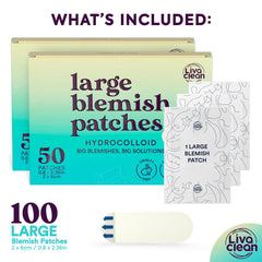 Patch hydrocolloïde LivaClean LC100CT appliqué sur le nez pour absorber l excès de sébum