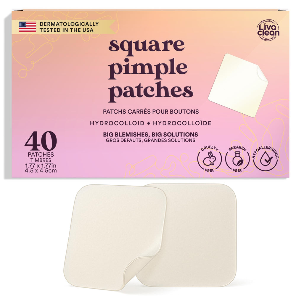 Patch XL Livaclean sur le nez: absorption d'huile et barrière légère