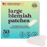 Patchs LivaClean pour le visage, format XXL, pour un effet net au réveil.