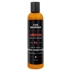 Live Bearded conditionneur barbe - bouteille 8oz, facilite le coiffage et l'hydratation.