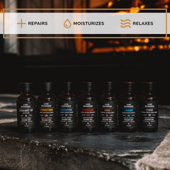 Live Bearded – peau hydratée et barbe soignée grâce à l'huile naturelle.