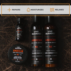 Live Bearded Huile Barbe, ravive l'éclat et apaise durant le coiffage.