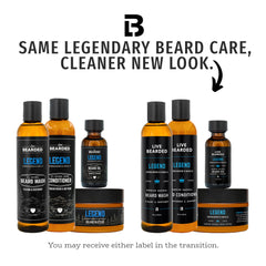 Live Bearded Après-Shampoing Barbe pour démêler et adoucir les poils.