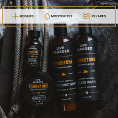 Live Bearded shampoing barbe – nettoie en douceur et prépare la barbe.