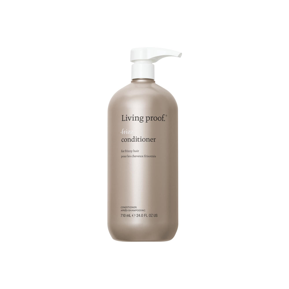 Living proof: bouteille démontrant le contrôle des frisottis durable.