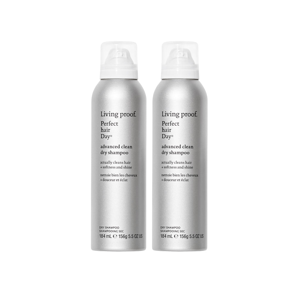 Living Proof Dry Shampoo, bouteille-avant-apres: cheveux frais et propres entre les lavages.
