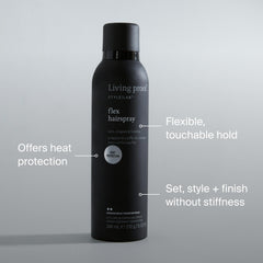 Living Proof Style Lab Flex: application sur cheveux secs pour finition flexible.
