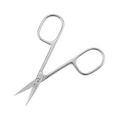 Ciseaux LIVINGO à pointe courbe pour sourcils et cils, coupe précise.