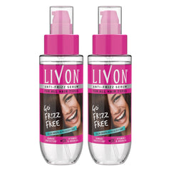 Sérum Livon — bouteille: finition salon et douceur immédiate des cheveux.