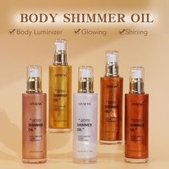 LIYALAN huile scintillante visage, éclat doré pour un teint lumineux.