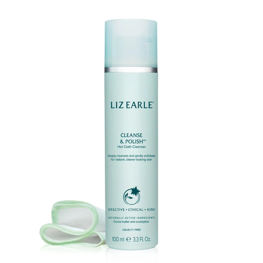 Liz Earle Cleanse & Polish en bouteille 100 ml, nettoyant visage hydratant et doux.