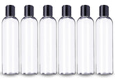 Bouteille ljdeals transparente 8 oz avec bouchon-disque noir, dosage précis pour soins