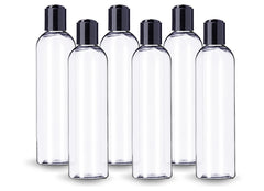 Lot de 6 bouteilles ljdeals transparentes 8 oz, parfaites pour cosmétiques