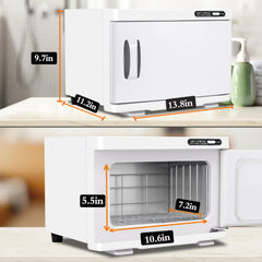 Bouton marche/arrêt du chauffe-serviette 8L pour un démarrage rapide.