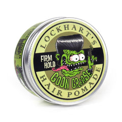 Lockhart’s Goon Grease dans son pot, fixation durable et brillance lumineuse.