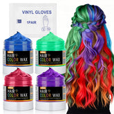 Lockmio coloration temporaire bleu, couleur vive lavable pour cheveux.