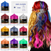Lockmio wax-cheveux temporaire – kit 10 couleurs éclatantes pour looks festifs.
