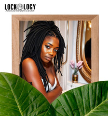 Massage doux de Lockology Loc Oil sur locs pour renforcer les mèches