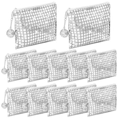 Locmeo sacs-maquillage-disco-paillettes-argent: accessoire glamour pour soirées festives.