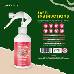 Locsanity Loc Spray brume rafraîchissante pour les racines et les longueurs.