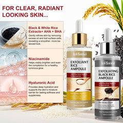 Lofuanna serum exfoliant riz-pores nettoyés pour peau lisse