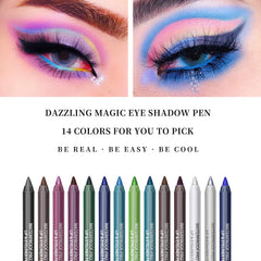 LOKFAR stylo-yeux métallique et perlé, contours nets et lumineux