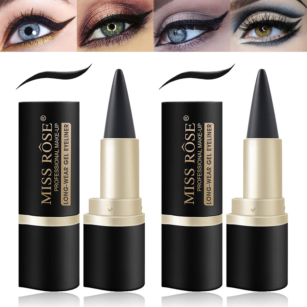 LOKFAR ensemble crayon gel yeux noir mat 2 pièces, texture lisse pour dessin précis.