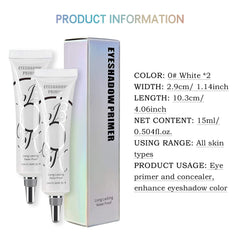 LOKFAR primer ombres matte blanc sur paupière, aperçu d’application fluide