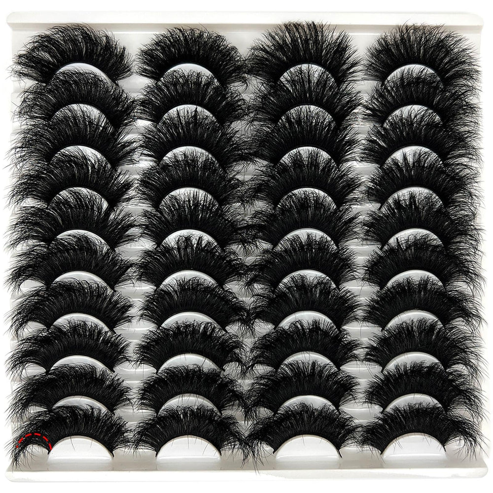 Cils loladook mink doux 3D 25mm pour un regard volumineux et naturel.