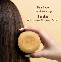 LOLE'S Shampoing Solide Format Compact Voyage – pratique en déplacement pour cheveux propres.