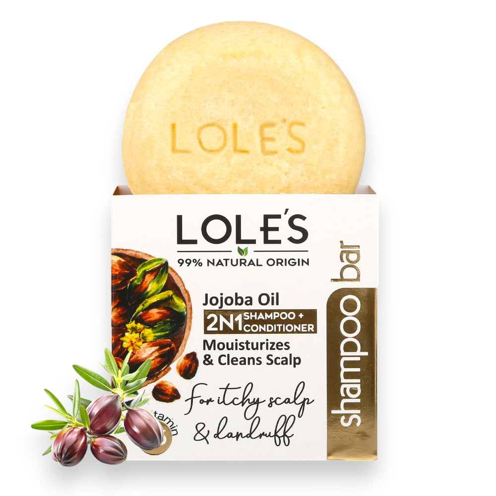 LOLE'S Shampoing Solide – ingrédients naturels pour une routine capillaire douce et propre.