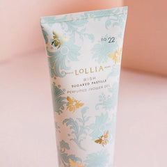 LOLLIA Wish Gel Douche sucre cane, texture enveloppante et hydratation legere.