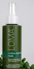 Tonique Loma – texture soyeuse et brillance naturelle sur cheveux.