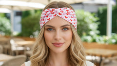 Lonext ensemble 6 serre-têtes turban rouge-rose, style audacieux et facile à porter.