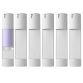 Longway bouteille pompe airless 50 ml opaline givré, préserve la fraîcheur des cosmétiques.