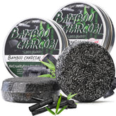 Loobexery barre shampoing charbon bambou emballage pratique et naturel pour cheveux gris.