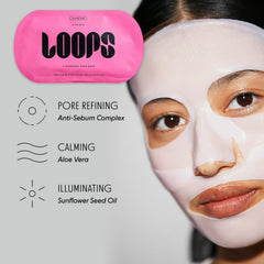 LOOPS Double Take masque hydrogel apaisant: apaise irritations et calme la peau.