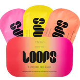 LOOPS Glow Gang Masque hydrogel hydratant pour une peau instantanément rafraîchie.