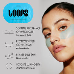 Sérum LOOPS hydratant pénètre rapidement après le retrait des masques