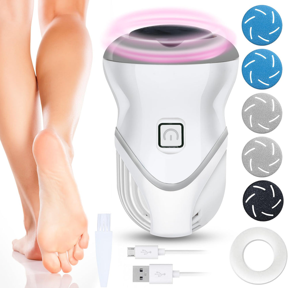LOQOMI pied-electrique-2-vitesses pour exfolier les callosités en douceur