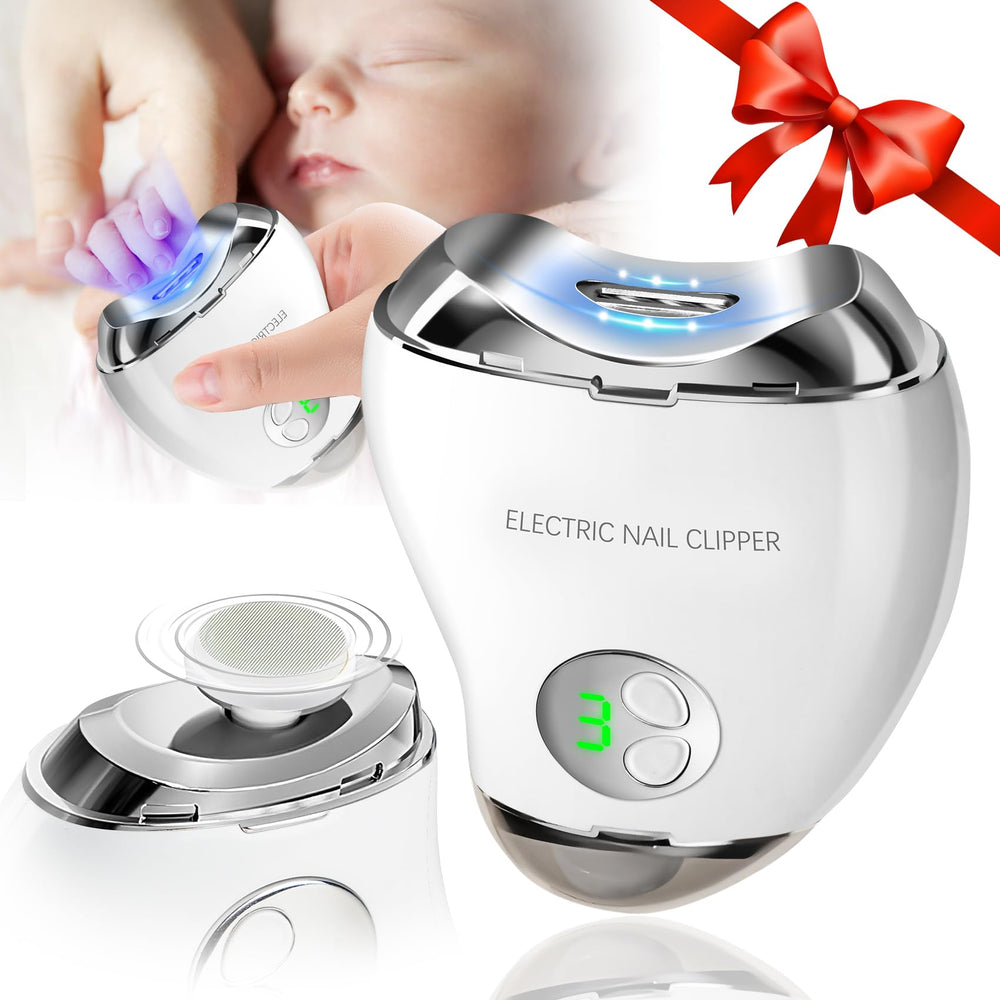Loqumloi coupe-ongles électrique avec LED et affichage LCD pour précision.