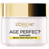 Flacon L’Oréal Paris Age Perfect Collagen Expert, crème jour, hydrate durablement la peau.