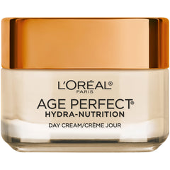L'Oréal Paris Age Perfect Hydra-Nutrition crème-jour manuka-extrait: hydratation durable pour peau sèche.