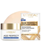 L’Oréal Paris Age Perfect Night Cream dans sa bouteille, soutien à la fermeté de la peau