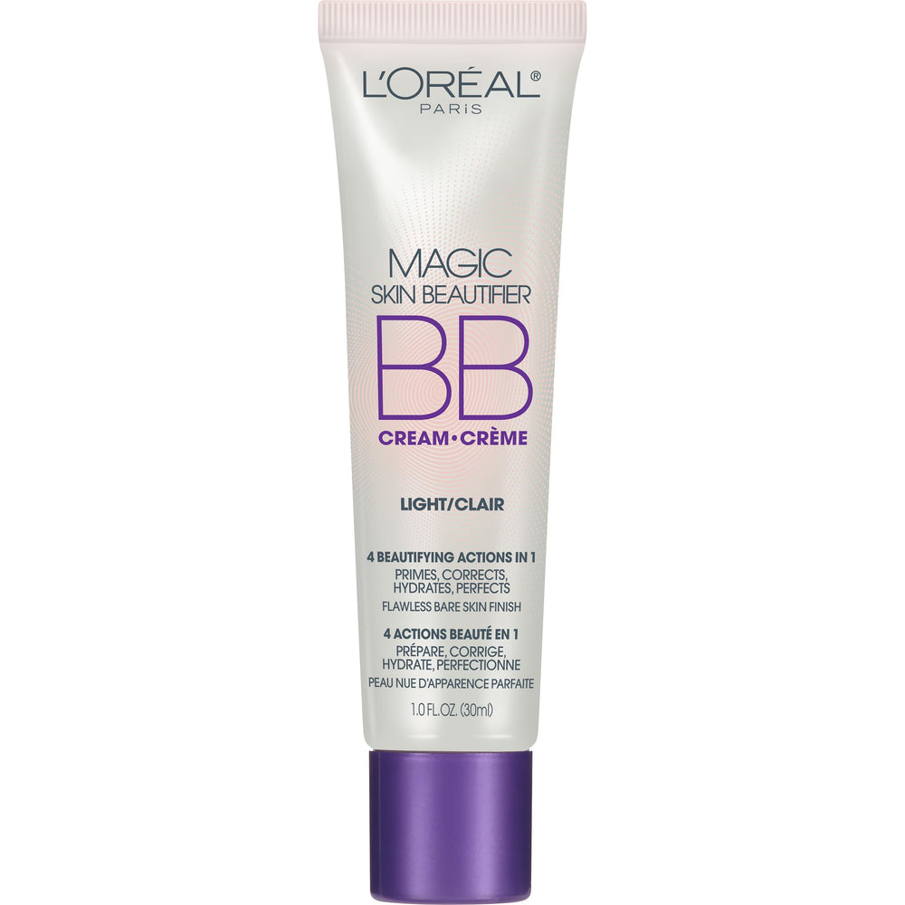 L'Oréal Paris BB Crème Lumière Flacon, fini peau nue et teint uniforme.