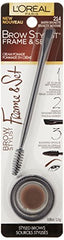 Pinceau incliné Brow Stylist Frame & Set pour des contours précis.