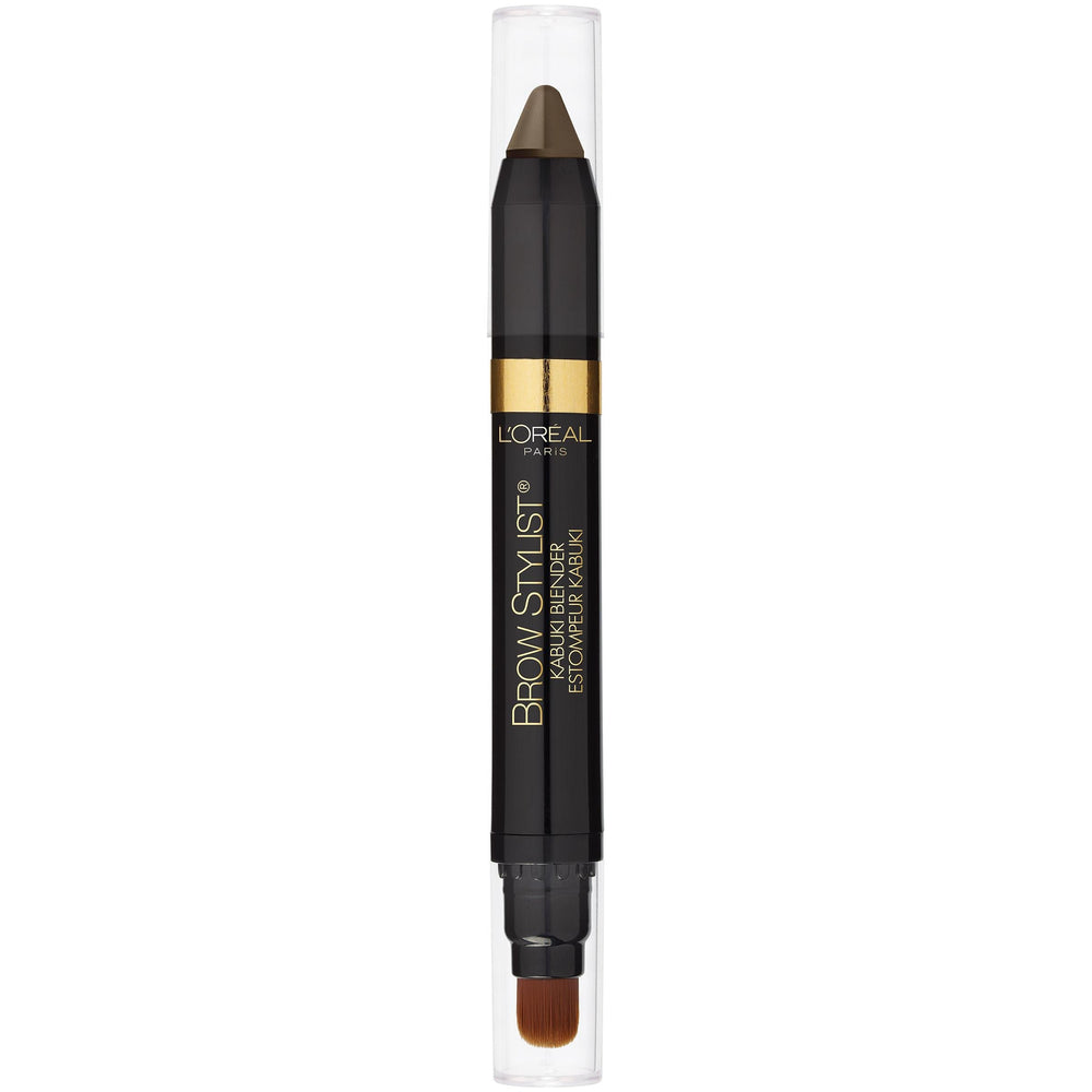 L'Oreal Paris Brow Stylist Kabuki Blender brow crayon in blonde for natural fill.